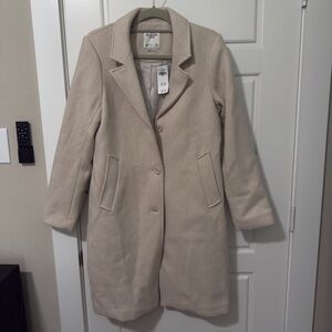 Abercrombie & Fitch Cream Trench Coat